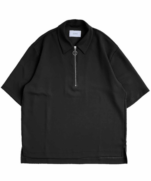 STUDIOUS(ステュディオス)の「【STUDIOUS】ハーフジッププルオーバーシャツ【ZOZO限定アイテム】(シャツ/ブラウス・メンズ・ブラック/ブラウン/グレー/グリーン/グレイッシュベージュ・1/2/3)」の2枚目の写真