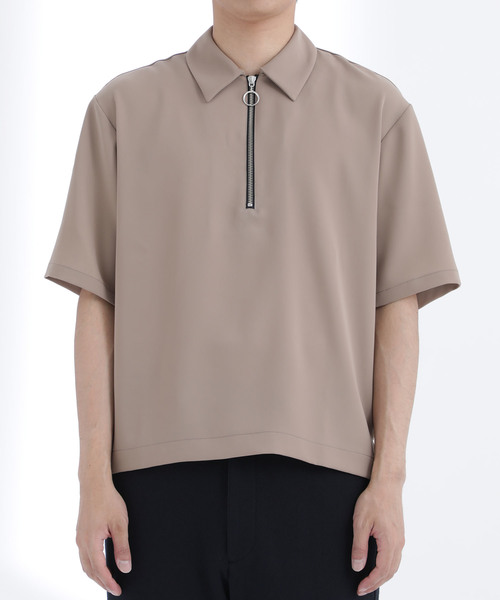 STUDIOUS(ステュディオス)の「【STUDIOUS】ハーフジッププルオーバーシャツ【ZOZO限定アイテム】(シャツ/ブラウス・メンズ・ブラック/ブラウン/グレー/グリーン/グレイッシュベージュ・1/2/3)」の6枚目の写真