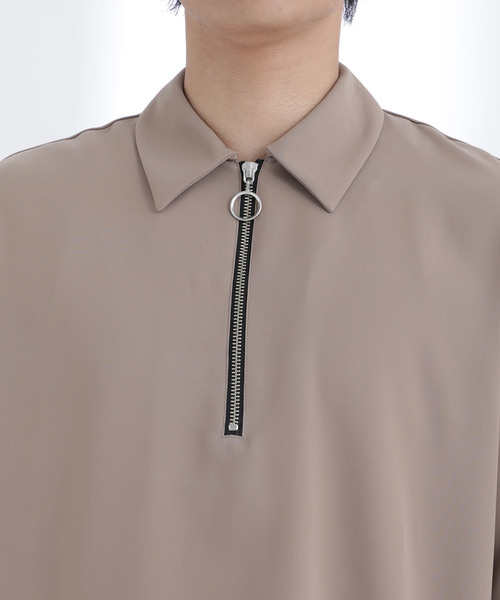 STUDIOUS(ステュディオス)の「【STUDIOUS】ハーフジッププルオーバーシャツ【ZOZO限定アイテム】(シャツ/ブラウス・メンズ・ブラック/ブラウン/グレー/グリーン/グレイッシュベージュ・1/2/3)」の9枚目の写真