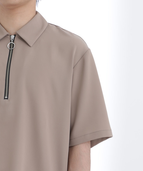 STUDIOUS(ステュディオス)の「【STUDIOUS】ハーフジッププルオーバーシャツ【ZOZO限定アイテム】(シャツ/ブラウス・メンズ・ブラック/ブラウン/グレー/グリーン/グレイッシュベージュ・1/2/3)」の10枚目の写真