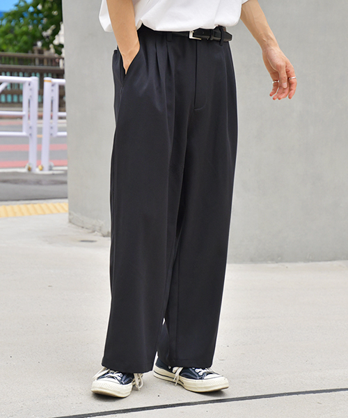 kutir（クティール）の「２タックワイドスラックスパンツ（その他パンツ・メンズ・ダークブラウン/パープル/ベージュ/ブラック・SMALL/MEDIUM/LARGE）」の8枚目の写真