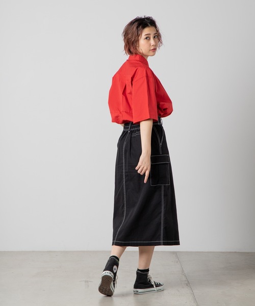 BEVERLY HILLS POLO CLUB(ビバリーヒルズポロクラブ)の「WEGO/BEVERLY HILLS POLO CLUBBIGシャツ(シャツ/ブラウス・レディース・ホワイト/ベージュ/パープル/ネイビー/レッド/カーキ/ピンク・FREE)」の22枚目の写真