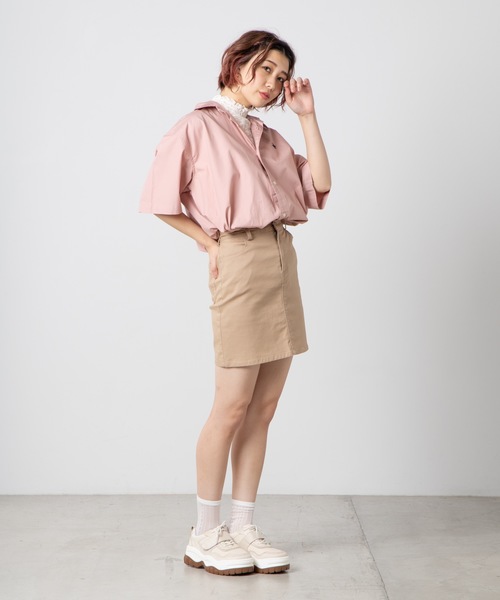 BEVERLY HILLS POLO CLUB(ビバリーヒルズポロクラブ)の「WEGO/BEVERLY HILLS POLO CLUBBIGシャツ(シャツ/ブラウス・レディース・ホワイト/ベージュ/パープル/ネイビー/レッド/カーキ/ピンク・FREE)」の21枚目の写真