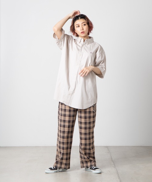 BEVERLY HILLS POLO CLUB(ビバリーヒルズポロクラブ)の「WEGO/BEVERLY HILLS POLO CLUBBIGシャツ(シャツ/ブラウス・レディース・ホワイト/ベージュ/パープル/ネイビー/レッド/カーキ/ピンク・FREE)」の18枚目の写真