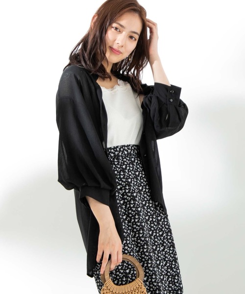 WEGO(ウィゴー)の「WEGO/ボリュームスリーブシャツ(シャツ/ブラウス・レディース・ホワイト/ブラック/ベージュ/ピンク・FREE)」の3枚目の写真