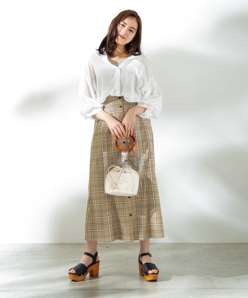 WEGO(ウィゴー)の「WEGO/ボリュームスリーブシャツ(シャツ/ブラウス・レディース・ホワイト/ブラック/ベージュ/ピンク・FREE)」の13枚目の写真