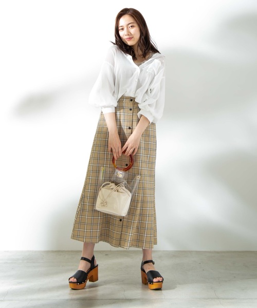 WEGO(ウィゴー)の「WEGO/ボリュームスリーブシャツ(シャツ/ブラウス・レディース・ホワイト/ブラック/ベージュ/ピンク・FREE)」の14枚目の写真
