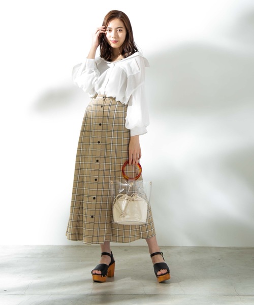 WEGO(ウィゴー)の「WEGO/ボリュームスリーブシャツ(シャツ/ブラウス・レディース・ホワイト/ブラック/ベージュ/ピンク・FREE)」の15枚目の写真