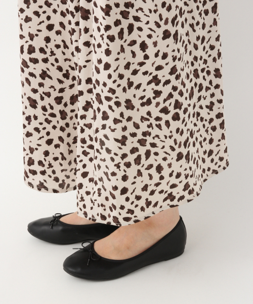 GLOBAL WORK（グローバルワーク）の「レオパセミフレアスカート/846626（スカート・レディース・ブラック/ダークブラウン/オフホワイト・MEDIUM/LARGE）」の17枚目の写真