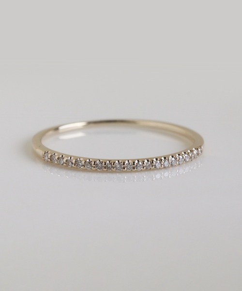 cui-cui（キュイキュイ）の「ダイヤモンド ハーフエタニティー リング | K10YG（リング・レディース・イエローゴールド・#7/#9/#11/#13）」の5枚目の写真