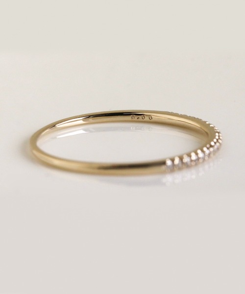 cui-cui（キュイキュイ）の「ダイヤモンド ハーフエタニティー リング | K10YG（リング・レディース・イエローゴールド・#7/#9/#11/#13）」の7枚目の写真