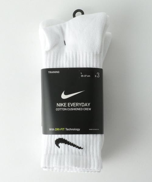 NIKE（ナイキ）の「＜NIKE＞ 3P EVERYDAY SOCKS/ソックス（ソックス/靴下・メンズ・ホワイト/ブラック・25cm-27cm）」の2枚目の写真