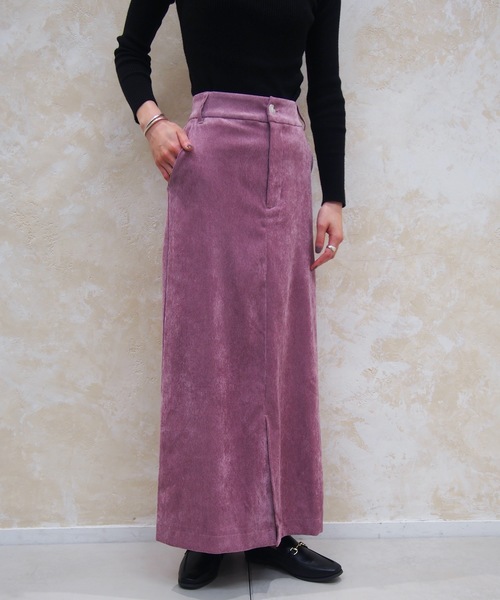 prose verse（プロズヴェール）の「フロントスリット入りタイトスカート（スカート・レディース・アイボリー/ピンク/ミント・ﾌﾘ-）」の6枚目の写真