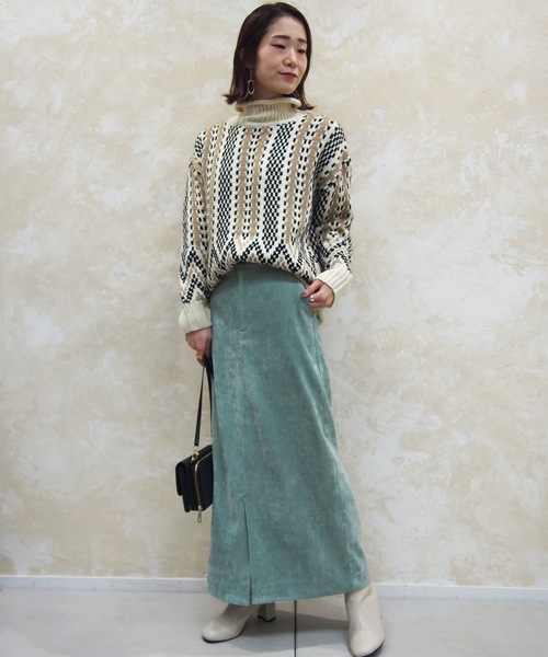 prose verse（プロズヴェール）の「フロントスリット入りタイトスカート（スカート・レディース・アイボリー/ピンク/ミント・ﾌﾘ-）」の14枚目の写真