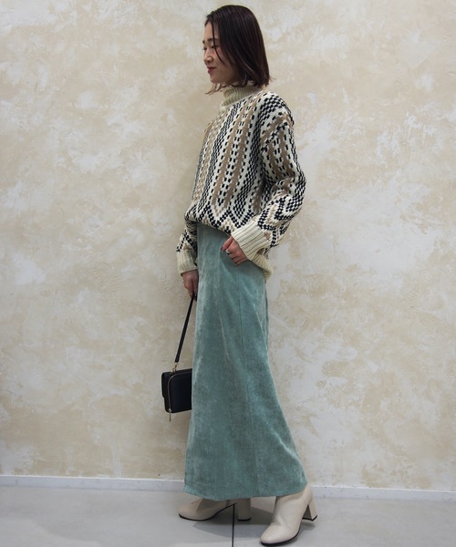 prose verse（プロズヴェール）の「フロントスリット入りタイトスカート（スカート・レディース・アイボリー/ピンク/ミント・ﾌﾘ-）」の13枚目の写真