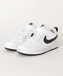 NIKE | キッズ NIKE ナイキ 17-22COURT BOROUGH LOW 2 (PSV) コート バーロウ LOW 2 PSV  BQ5451-104 ABC-MART限定 *104WHITE/BLACK(スニーカー)