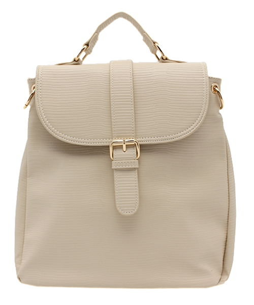 ROSE BUD（ローズバッド）の「(ROSE BUD)3WAYエンボスバッグ（ショルダーバッグ・レディース・ブラック/タン/ダークグリーン/レッド/アイボリー/イエロー・ONE SIZE）」の2枚目の写真