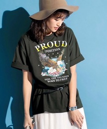 オーバーシルエットプリントTシャツ