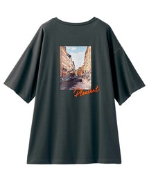 オーバーシルエットプリントTシャツ