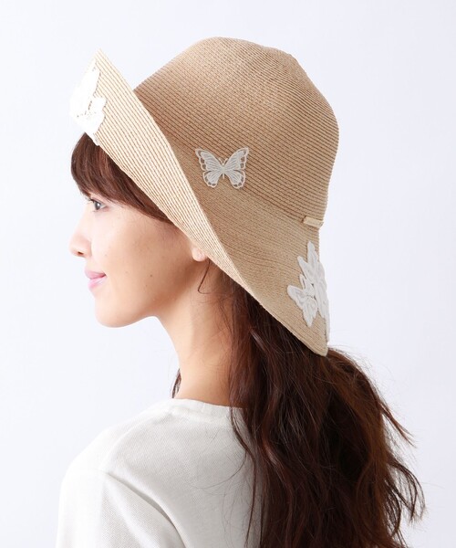 33%割引【安心発送】 美品☆アシーナニューヨーク アマンダバタフライ ビンディングの販売 アシーナニューヨーク 帽子 アマンダ 麦わら帽子