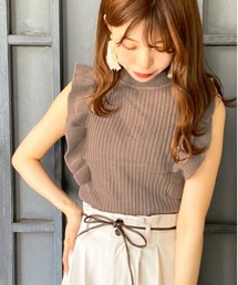 apres jour | フリルノースリニット【ZOZOTOWN限定アイテム】(ニット/セーター)