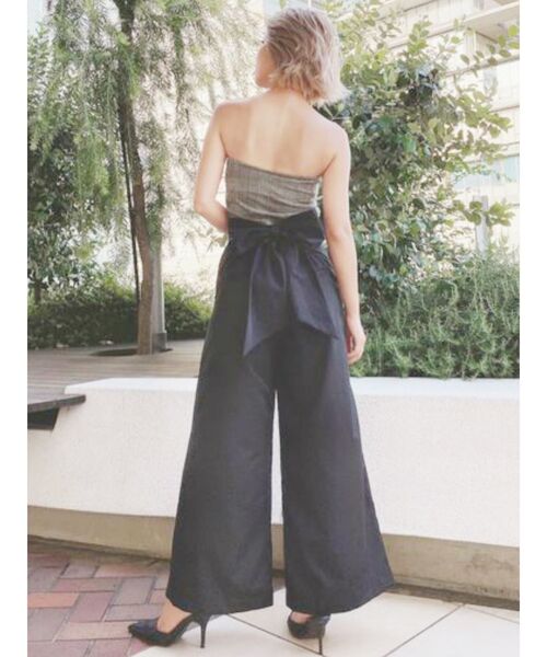 GYDA(ジェイダ)の「チェックベアビスチェ(チューブトップ・レディース・グレー・FREE)」の7枚目の写真