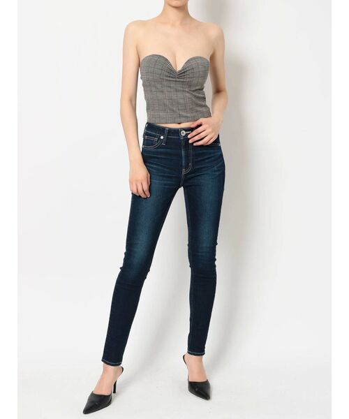 GYDA(ジェイダ)の「チェックベアビスチェ(チューブトップ・レディース・グレー・FREE)」の10枚目の写真