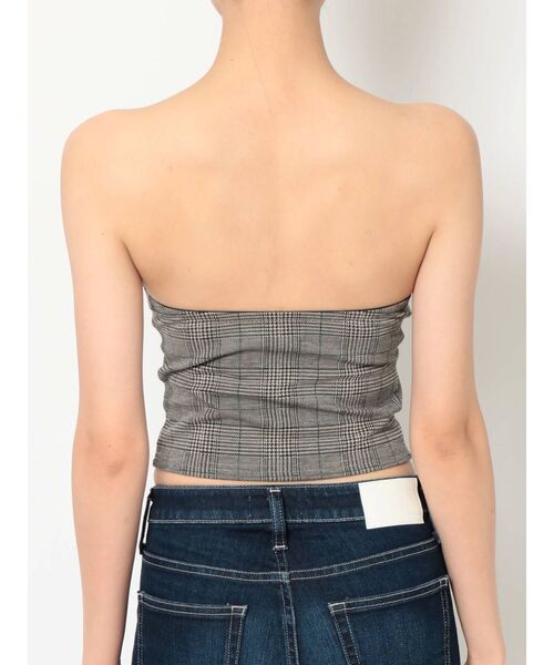 GYDA(ジェイダ)の「チェックベアビスチェ(チューブトップ・レディース・グレー・FREE)」の13枚目の写真