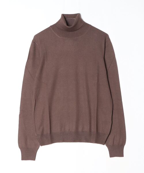 Gran Sasso（グランサッソ）の「GRAN SASSO / 12ゲージ タートルネック ニット（ニット/セーター・メンズ・ブラウン系その他4/ブラック/ブルー/ネイビー/ホワイト/レッド系その他7/オレンジ系その他4/チャコールグレー/オレンジ系その他7/グリーン系その他3/ライトブラウン/オレンジ/ワイン/サックスブルー/ライトグリーン系/グレー/ブラウン・44/48/50/46/52）」の5枚目の写真