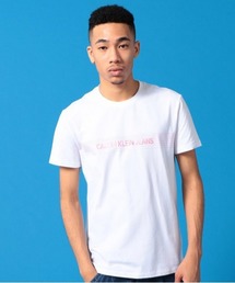 ポリゴン ロゴ プリントTシャツ