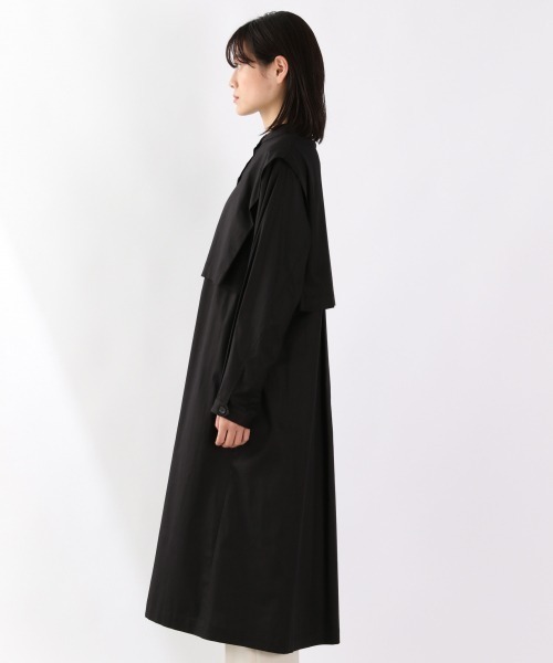 LOWRYS FARM（ローリーズファーム）の「スタンドワンピースコート　892686（ワンピース・レディース・ブラック/バーガンディー/ベージュ・FREE）」の14枚目の写真