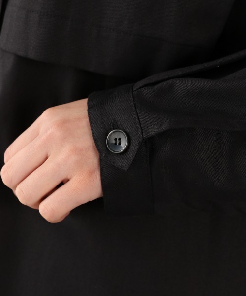 LOWRYS FARM（ローリーズファーム）の「スタンドワンピースコート　892686（ワンピース・レディース・ブラック/バーガンディー/ベージュ・FREE）」の6枚目の写真