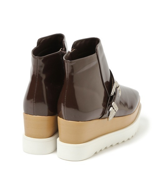 PAGEBOY（ページボーイ）の「スクエアショートブーツ（ブーツ・レディース・ブラック/ダークブラウン・LARGE/MEDIUM）」の8枚目の写真