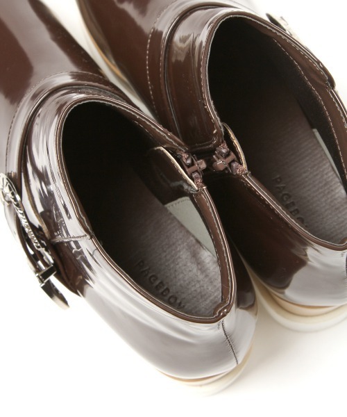 PAGEBOY（ページボーイ）の「スクエアショートブーツ（ブーツ・レディース・ブラック/ダークブラウン・LARGE/MEDIUM）」の13枚目の写真