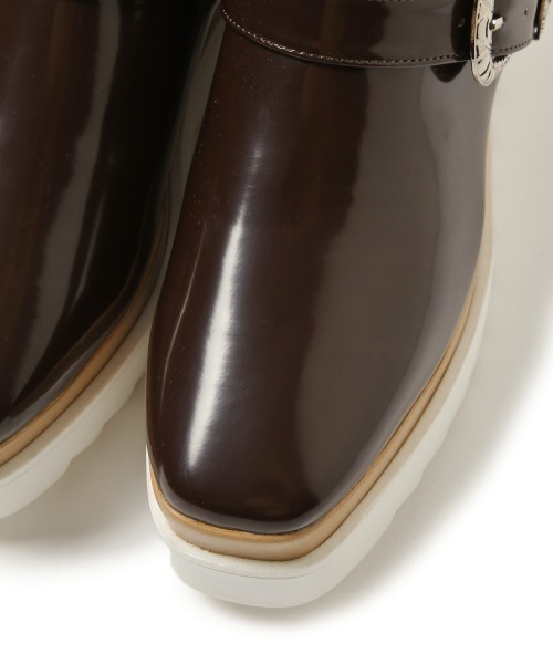 PAGEBOY（ページボーイ）の「スクエアショートブーツ（ブーツ・レディース・ブラック/ダークブラウン・LARGE/MEDIUM）」の17枚目の写真