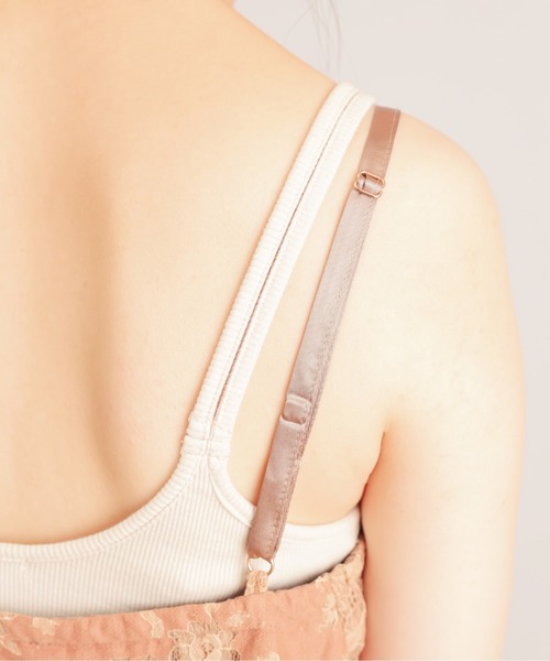 natural couture（ナチュラルクチュール）の「配色レースキャミワンピース（ワンピース・レディース・ブラウン/ブルー/オレンジ/パープル/ネイビー・FREE）」の21枚目の写真