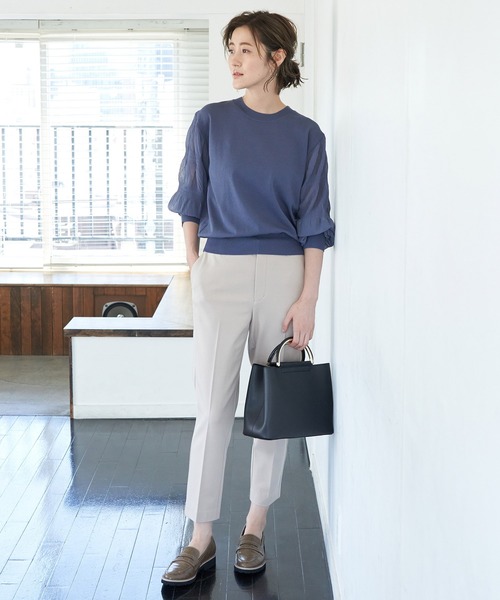 ROPE' PICNIC(ロペピクニック)の「【らくぽか】裏起毛 スリムテーパードパンツ(その他パンツ・レディース・ブラック/ベージュ/ホワイト系その他/ブラック系その他/ベージュ系その他/ブラック系その他2・40/38/36)」の14枚目の写真
