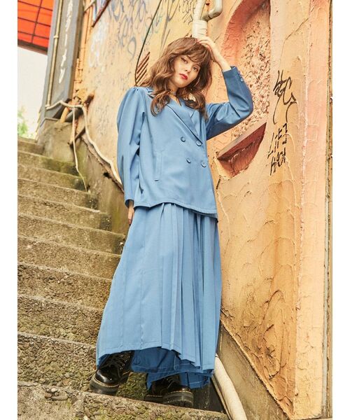 jouetie(ジュエティ)の「プリーツスカンツ(その他パンツ・レディース・ブラウン/ブルー/グリーン/その他1・MEDIUM)」の8枚目の写真