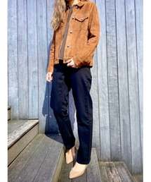 Nudie Jeans（ヌーディージーンズ）の「終了 Straight Sally Everblack ストレートサリー レギュラーストレート ジーンズ(レングス28)（デニムパンツ・レディース）」
