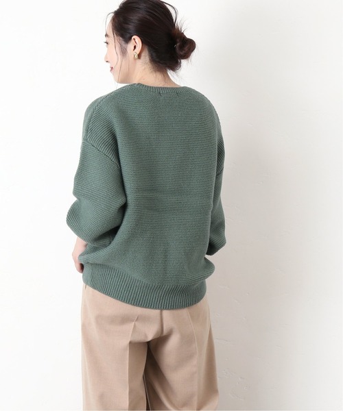 Simplicite（サンプリシテ）の「7G ガータークルーネックプルオーバー◆（ニット/セーター・レディース・グリーン/ブラウン/パープル・FREE）」の13枚目の写真