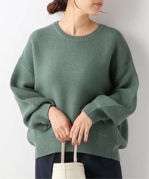 Simplicite（サンプリシテ）の「7G ガータークルーネックプルオーバー◆（ニット/セーター・レディース・グリーン/ブラウン/パープル・FREE）」の18枚目の写真