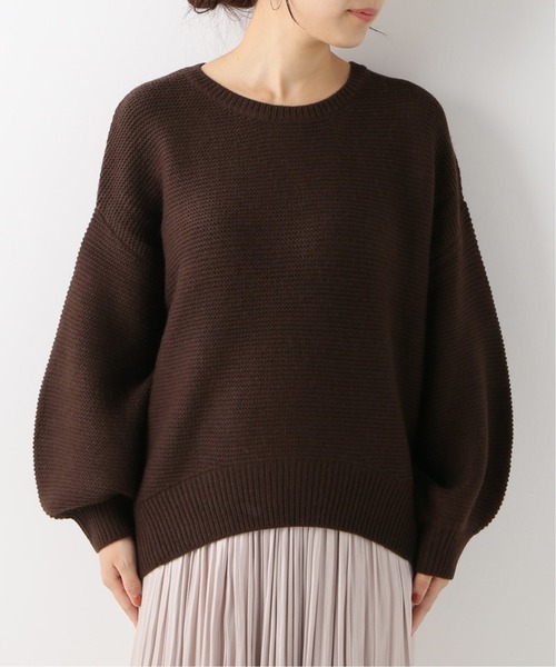 Simplicite（サンプリシテ）の「7G ガータークルーネックプルオーバー◆（ニット/セーター・レディース・グリーン/ブラウン/パープル・FREE）」の22枚目の写真