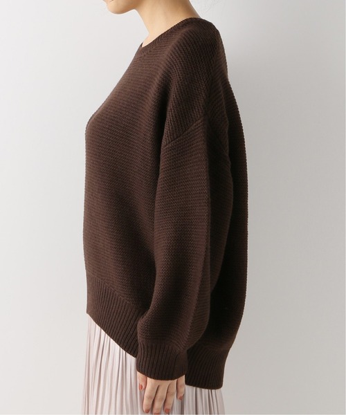 Simplicite（サンプリシテ）の「7G ガータークルーネックプルオーバー◆（ニット/セーター・レディース・グリーン/ブラウン/パープル・FREE）」の6枚目の写真