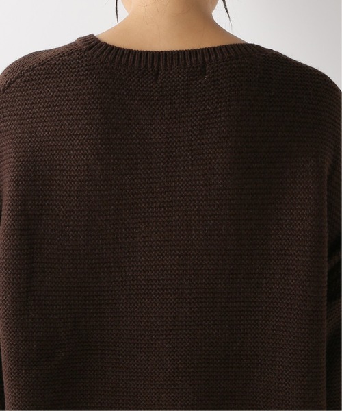 Simplicite（サンプリシテ）の「7G ガータークルーネックプルオーバー◆（ニット/セーター・レディース・グリーン/ブラウン/パープル・FREE）」の19枚目の写真