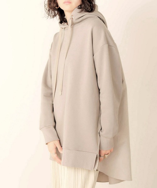 Bab（バブ）の「バックシャン裏起毛スウェットチュニック（チュニック・レディース・ブラウン/グレー/モカ・FREE）」の6枚目の写真