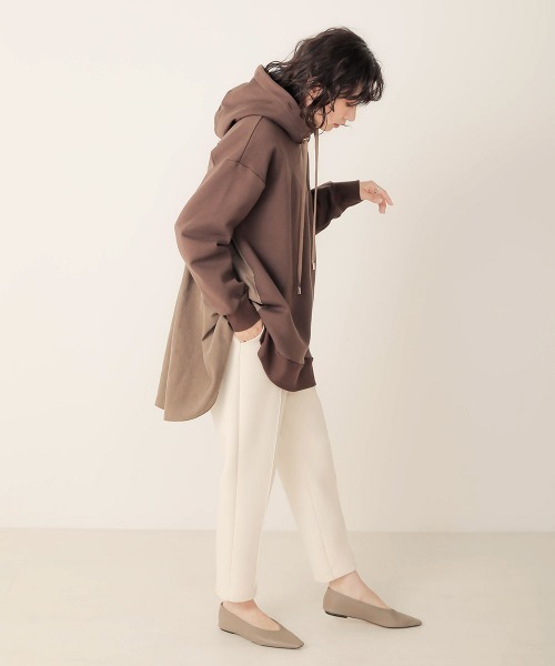 Bab（バブ）の「バックシャン裏起毛スウェットチュニック（チュニック・レディース・ブラウン/グレー/モカ・FREE）」の13枚目の写真