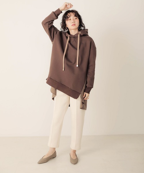 Bab（バブ）の「バックシャン裏起毛スウェットチュニック（チュニック・レディース・ブラウン/グレー/モカ・FREE）」の14枚目の写真