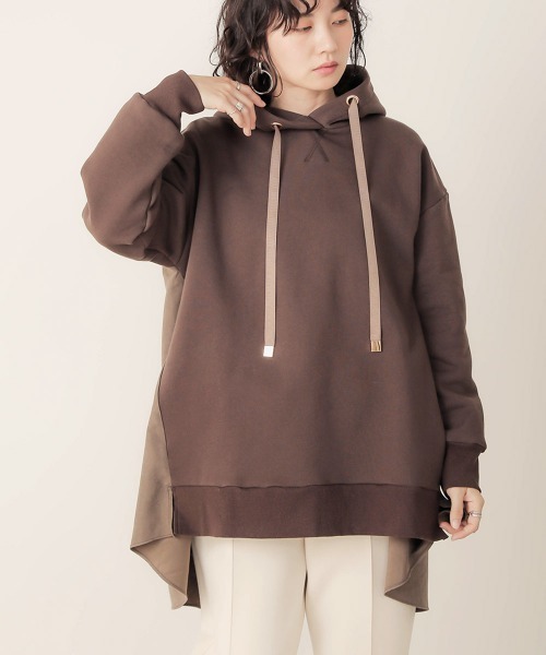 Bab（バブ）の「バックシャン裏起毛スウェットチュニック（チュニック・レディース・ブラウン/グレー/モカ・FREE）」の16枚目の写真