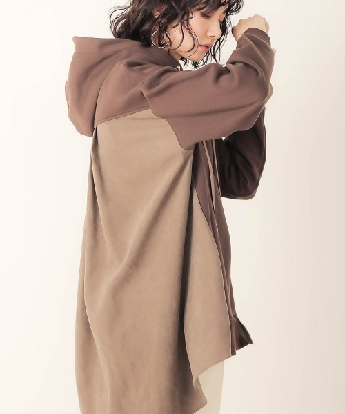 Bab（バブ）の「バックシャン裏起毛スウェットチュニック（チュニック・レディース・ブラウン/グレー/モカ・FREE）」の19枚目の写真