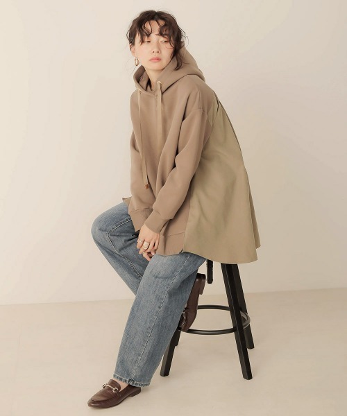 Bab（バブ）の「バックシャン裏起毛スウェットチュニック（チュニック・レディース・ブラウン/グレー/モカ・FREE）」の22枚目の写真